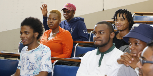 Students attending the Power of Social Capital talk.